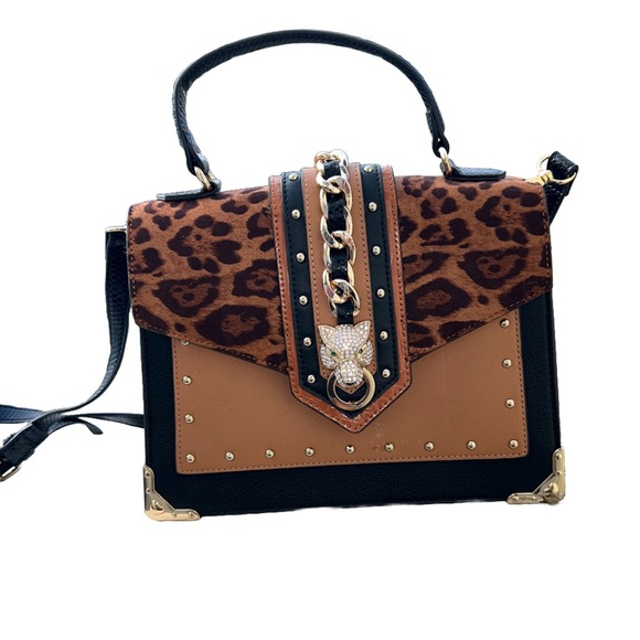 ALDO Brown Cheetah Bag Crossbody bag - Picture 1 of 7